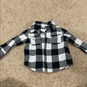 Button down plaid shirt